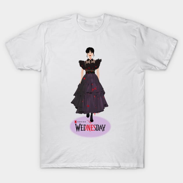 Wednesday Addams T-Shirt by Le petit fennec